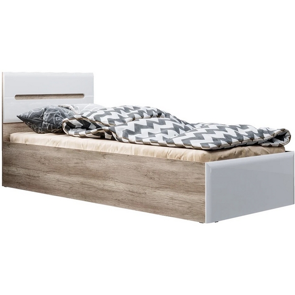 

Кровать БТС с настилом Наоми КР-12 90х200, белый, Серый, Наоми 00-00015645