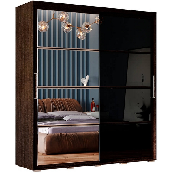 

Шкаф БТС-купе с Зеркало БТСм Крафт-6, венге, Коричневый, Крафт 00-00023279