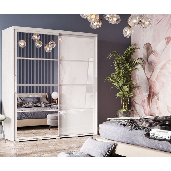 

Шкаф БТС-купе с Зеркало БТСм Крафт-6, ясень белый, Серый, Крафт 00-00023280