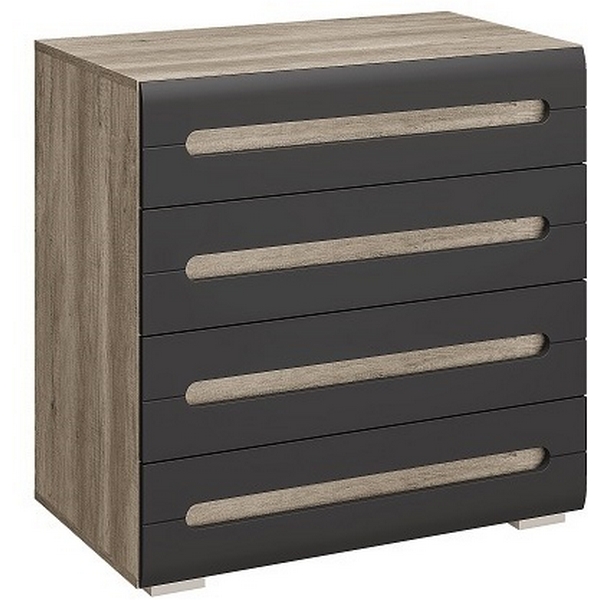 

Комод БТС Наоми КМ-09, графит, Серый, Наоми 00-00025929