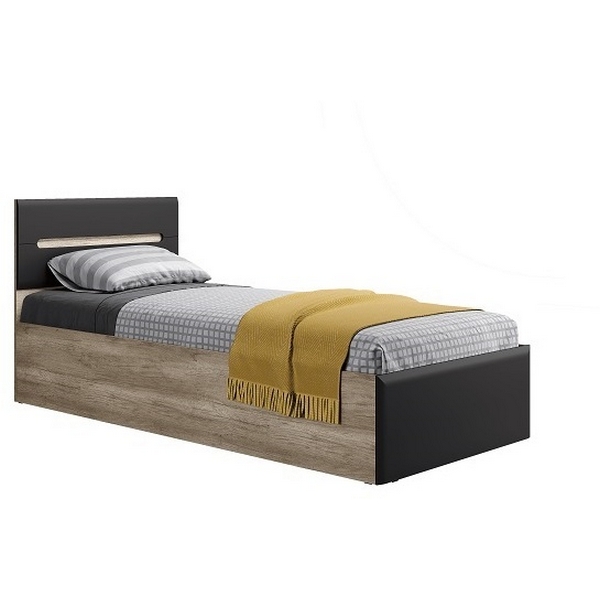 

Кровать БТС с настилом 90х200 Наоми КР-12, графит, Серый, Наоми 00-00025933