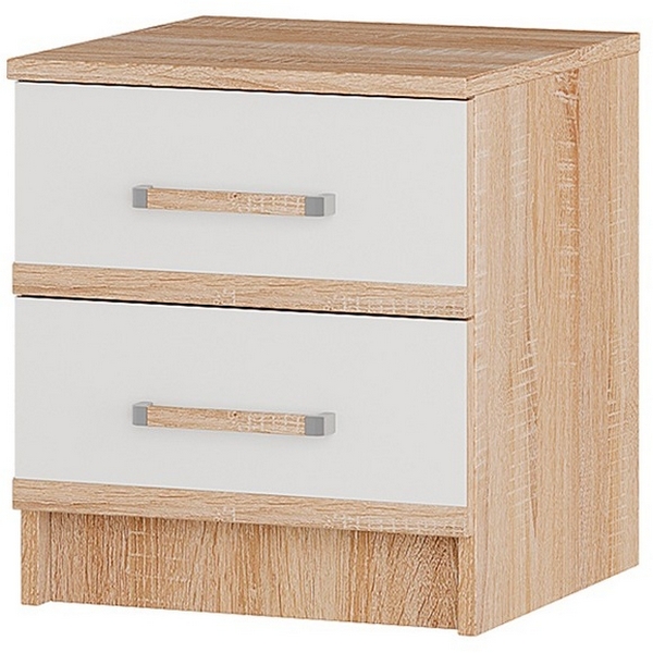 Изображение товара Прикроватная тумба БТС Сакура дуб сонома коричневая с ящиками