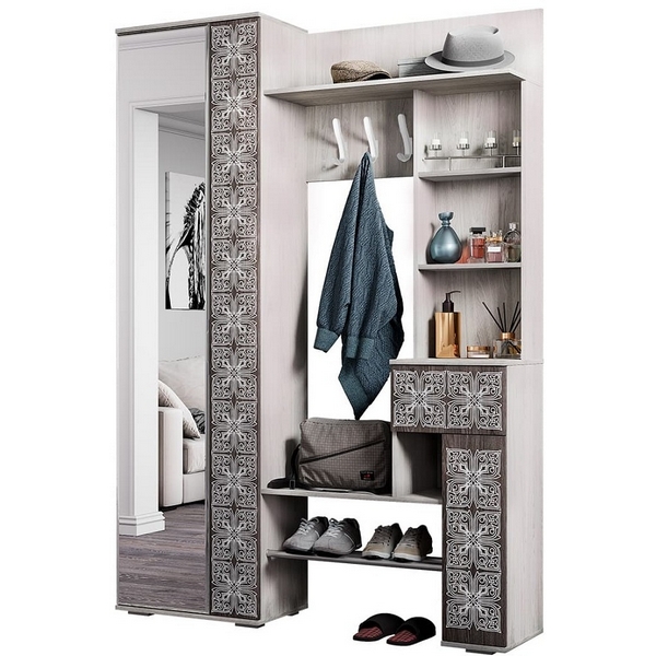 

Прихожая БТС Шанель, ясень белый/ясень темный, Коричневый, Шанель 00-00104073