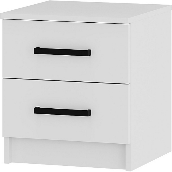 Изображение товара Прикроватная тумба БТС Фьюжн ТБ-12 из ламинированного ДСП белая дизайн скандинавский