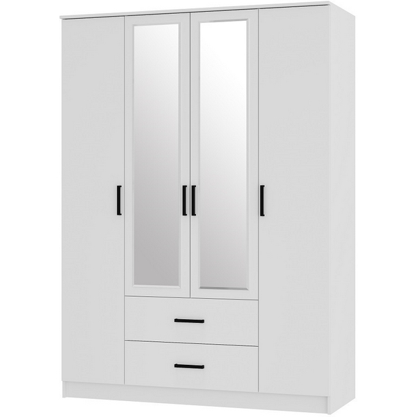 

Шкаф БТС 4-х створчатый Фьюжн ШК-14, Белый, Фьюжн 00-00136651