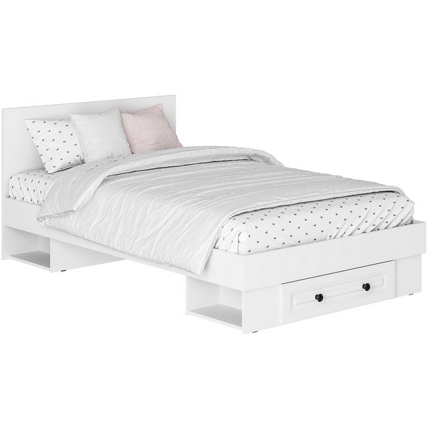 Изображение товара Кровать БТС Софт с ящиком КР-06 120x200 белая современная модель