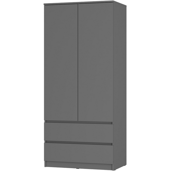 

Шкаф БТС двухстворчатый Симпл ШК-03, графит, Серый, Симпл 00-00143422