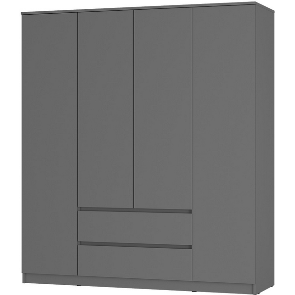 

Шкаф БТС для одежды и белья Симпл ШК-13, графит, Серый, Симпл 00-00143425