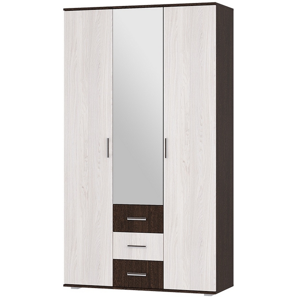 

Шкаф БТС трехдверный Белла, венге/ясень белый, Белла 00-00162253