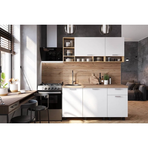 

Готовая кухня БТС Вика 1,6 м, Крафт, белый, Вика 00-00164507