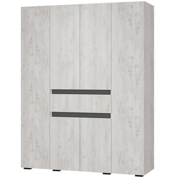 

Шкаф БТС 4-х створчатый Мрия ШК-13, Бетон пайн светлый, Графит, Светлое дерево, Мрия 00-00164666