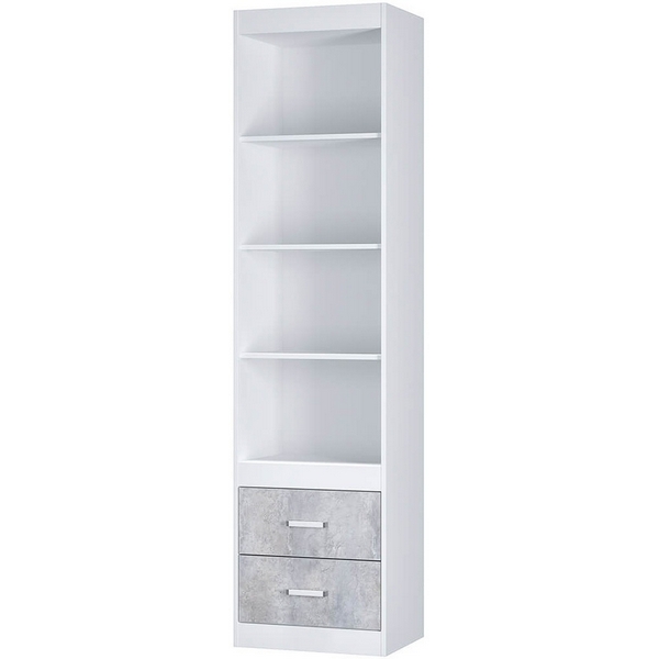 

Стеллаж деревянный напольный с нагрузкой на полку 20 кг БТС открытый Паскаль, Белый, Цемент светлый, Светло-серый, Паскаль 00-00186565