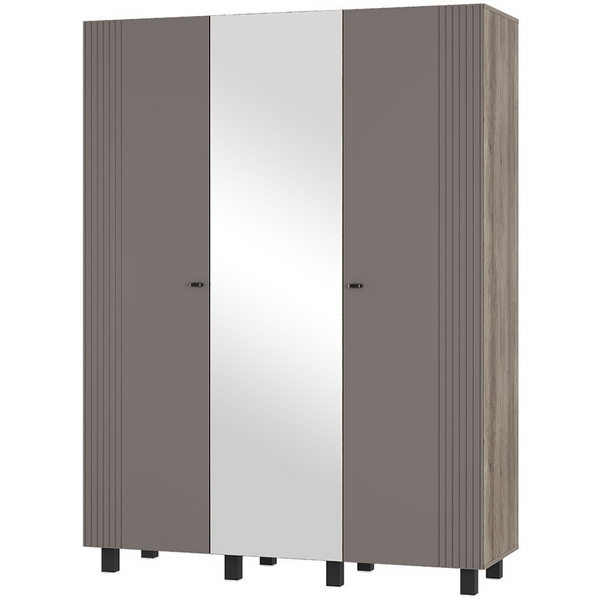 

Шкаф БТС 3-х створчатый Олива ШК-08, Дуб каньон, Муссон софт, Дуб;коричневый, Олива 00-00186644