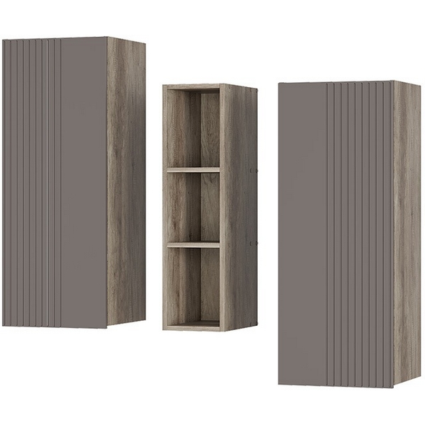 

Шкаф БТС навесной Олива ШКН-01, Дуб каньон, Муссон софт, Дуб;коричневый, Олива 00-00186646