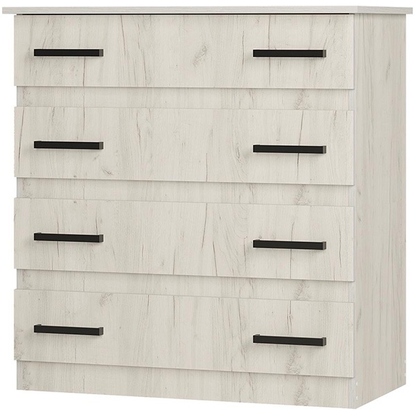 Изображение товара Комод БТС Стандарт №6 Дуб крафт белый для гостиной и спальни