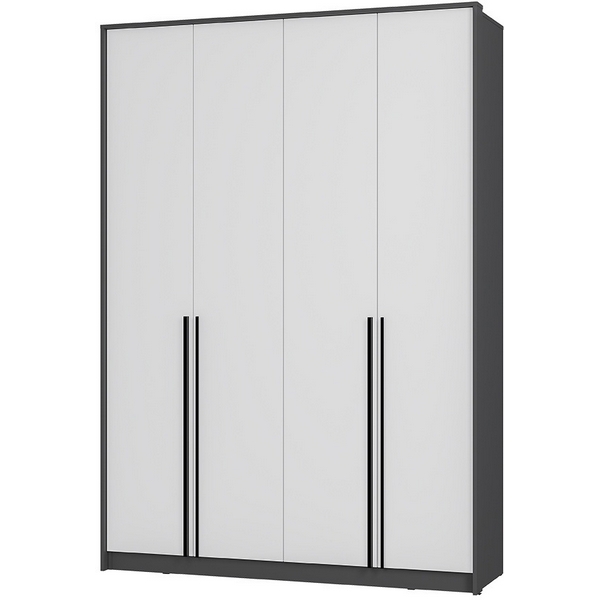 

Шкаф БТС четырехстворчатый Шарм ШК-15, Графит, Белый, Темно-серый;белый, Шарм 00-00272689