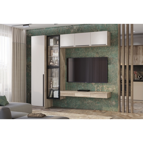 

Гостиная БТС Урбан. Комплект 2, Темное дерево;бежевый, Урбан Н00166114