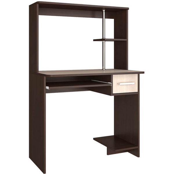 Изображение товара Компьютерный стол БТС Дебют для дома и офиса коричневый