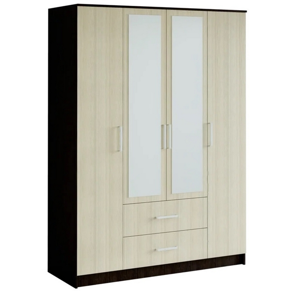 

Шкаф БТС 4-х дверный Фиеста, венге/лоредо, Коричневый, Фиеста Т0018342