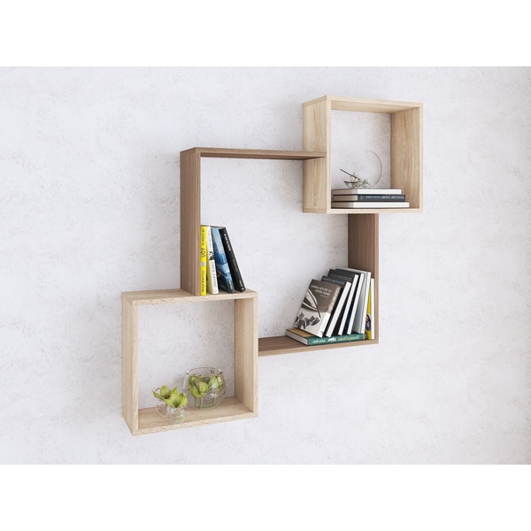 Изображение товара Навесная полка ТЭКС ПН-2 из ЛДСП ясень шимо дуб сонома для гостиной и спальни