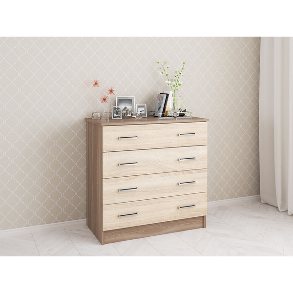 Изображение товара Комод ТЭКС длинный Катрин 3 ясень шимо дуб сонома современный стиль