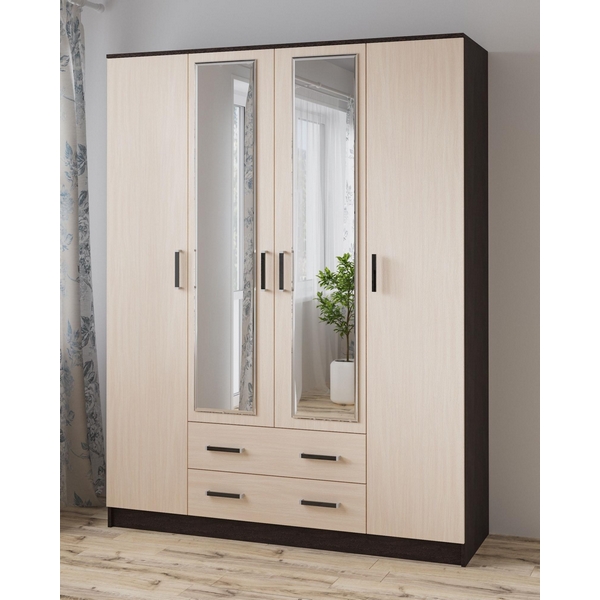 

Шкаф ТЭКС для одежды и белья Лагуна 160 см, венге/дуб молочный, Лагуна 00-00003965