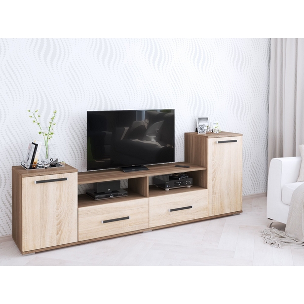 

Тумба под ТВ ТЭКС Парус 2, ясень шимо/дуб сонома, Коричневый, Парус 00-00004009