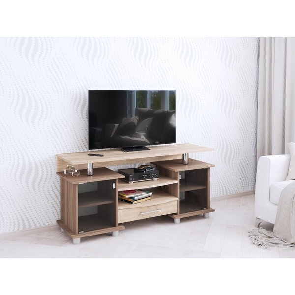 

Тумба для ТВ с Полка ТЭКСми 003 (К2), ясень шимо/дуб сонома, Коричневый, Парус 00-00004019