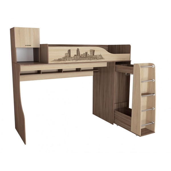 

Кровать ТЭКС-чердак Орион 80х190, Коричневый, Орион 00-00005561