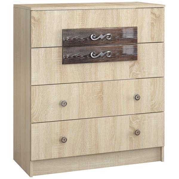 

Комод ТЭКС современный Мадлен, Дуб шале мореный, Коричневый, Мадлен 00-00006186