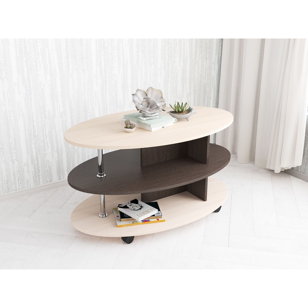 Изображение товара Журнальный столик ТЭКС Консул-4 из ЛДСП коричневый современный стиль