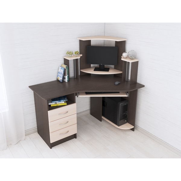 

Стол компьютерный ТЭКС Грета-7, венге, Коричневый, Грета 00-00008965