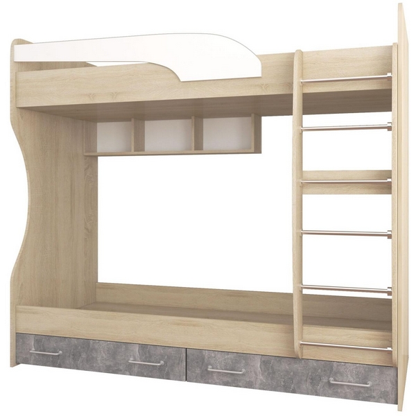 

Кровать ТЭКС двухъярусная Колибри 80х186, ателье, Коричневый, Колибри 00-00009332