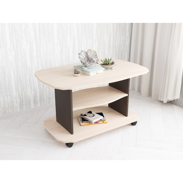 

Столик журнальный ТЭКС Консул-2, дуб молочный, Коричневый, Консул 00-00011102