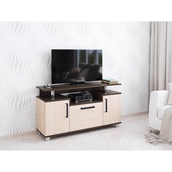 Изображение товара Тумба под телевизор ТЭКС 003 С венге/дуб молочный современная гостиная