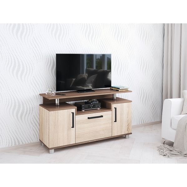 

Тумба под телевизор ТЭКС 003 С, ясень шимо/дуб сонома, Коричневый, Тумба Тв 00-00022858