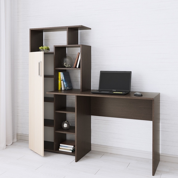 Изображение товара Компьютерный стол ТЭКС Квартет-7 венге/дуб молочный современный дизайн