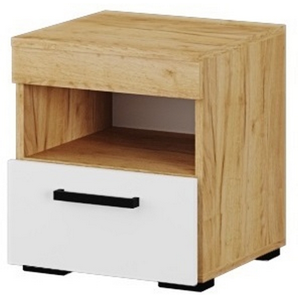 

Тумба прикроватная ТЭКС Адель, белый/дуб крафт, Бежевый, Адель 00-00028709