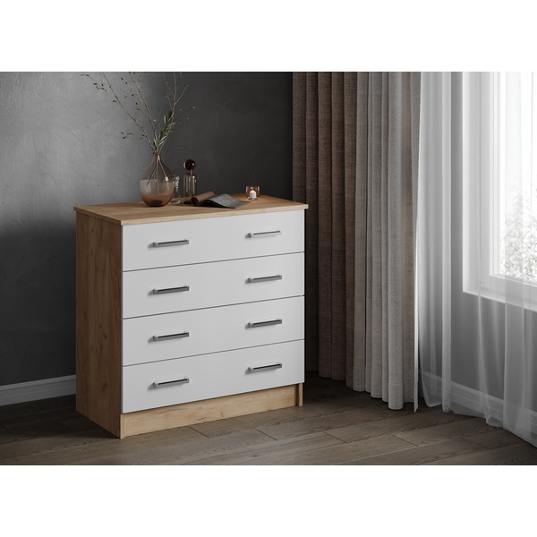 Изображение товара Комод ТЭКС длинный Катрин 3 - современный мебель для хранения, бежевый