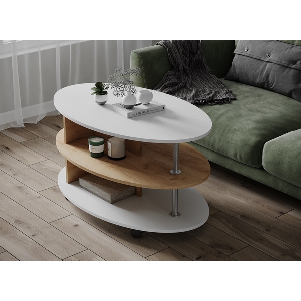 

Столик журнальный ТЭКС Консул-4, дуб крафт, Бежевый, Консул 00-00028783