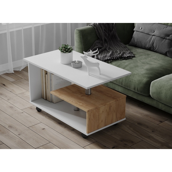 Изображение товара Журнальный столик ТЭКС Консул-5 из ЛДСП, современный дизайн, бежевый