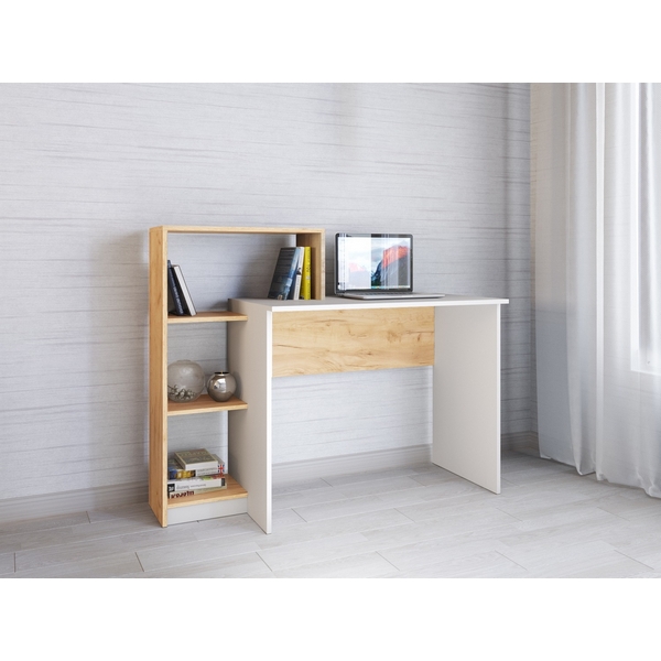 

Стол компьютерный ТЭКС Квартет-2 , белый/дуб крафт, Бежевый, Квартет 00-00028792