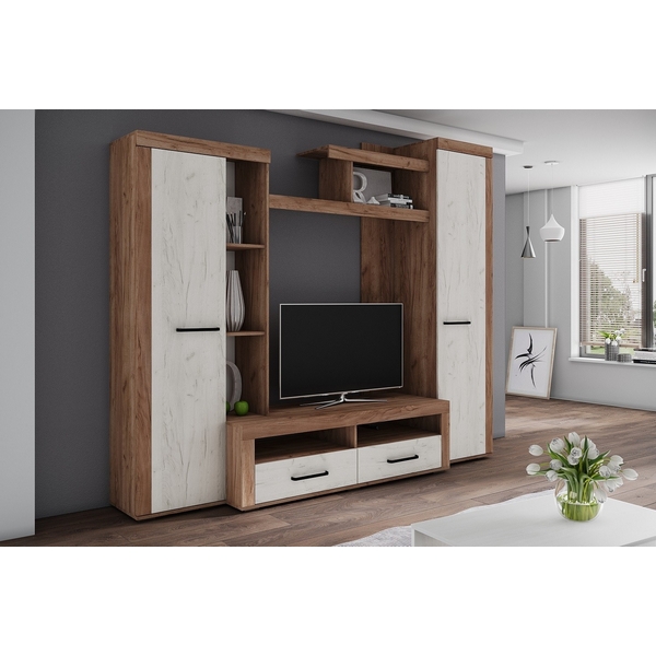 

Стенка ТЭКС в гостиную Марсель-4, дуб крафт табачный, Коричневый, Марсель 00-00129712