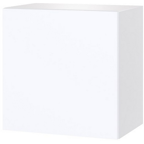 Изображение товара Навесная полка ТЭКС Сириния Куб 1 из ЛДСП и МДФ в белом цвете для гостиной