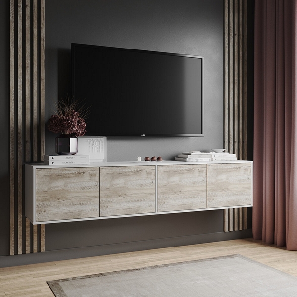 

Тумба ТЭКС ТВ подвесная Парус-11, белый/дуб юкон, Белый;светлое дерево, Парус 00-00161841