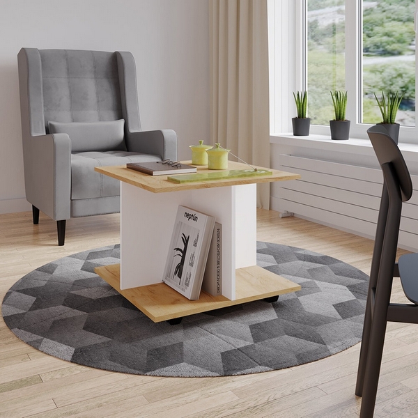 

Журнальный стол ТЭКС Консул-10, белый / дуб крафт золотой, Дуб золотистый;белый, Консул 00-00161853