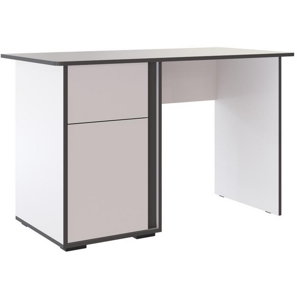 Изображение товара Компьютерный стол ТЭКС Асцелла белый и серый 120x75x60 см детский письменный