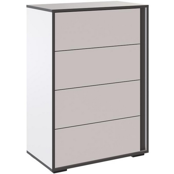 

Комод ТЭКС Асцелла, Белый, Графит серый, Серый;белый, Асцелла 00-00163868