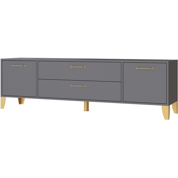 Изображение товара Тумба под телевизор ТЭКС Парус-13 графит серый 180 см