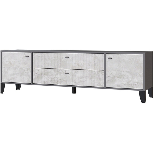 

Тумба под телевизор ТЭКС Парус-10, Графит, Мальта, Серый, Парус 00-00185577